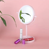 Foldable Desktop LED Makeup Mirror with Lights